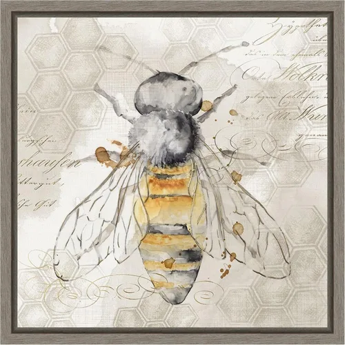 Vista 9 de Amanti Art Lienzo enmarcado para pared, 16 x 16 pulgadas, abeja reina II por Eva Watts, lienzo enmarcado para pared, obras de arte de animales