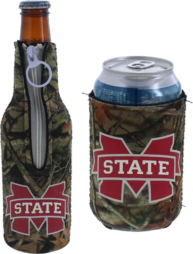 Vista 56 de College Team Color Logo Can & Bottle Holder Insulator Beverage Cooler Set