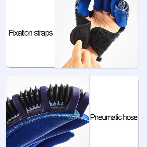 Vista 6 de Guantes de robot de rehabilitación para recuperación de manos izquierda y derecha, guante robótico, guante robótico de rehabilitación de dedos