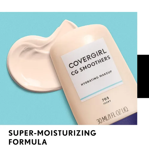 Vista 3 de Maquillaje líquido CoverGirl Smoothers, 1 onza, Beige clásico