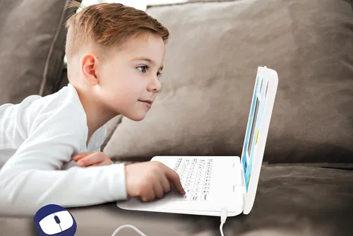 Vista 5 de Lexibook - Ordenador portátil bilingüe y educativo Inglés/Español - Juguetes para niños, 170 actividades para aprender idiomas, matemáticas, lógica