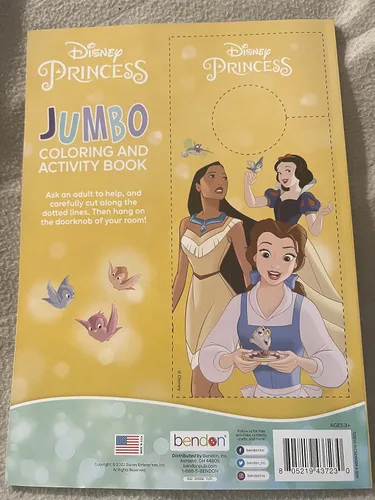Vista 6 de Bendon Disney Princess - Libro para colorear y actividades con la princesa Tiana y Ariel