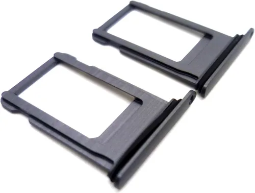Vista 2 de 2 ranuras de repuesto para bandeja de tarjeta SIM individuales compatibles con iPhone SE (2020) (negro)