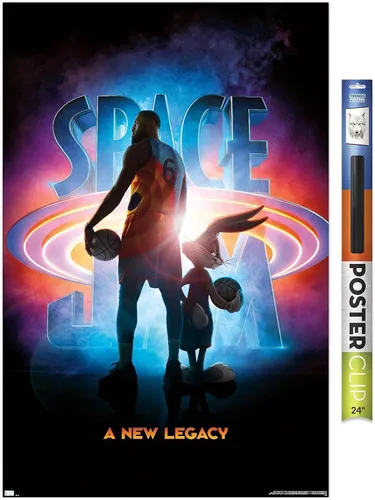 Vista 19 de Trends International Space Jam: A New Legacy - Póster de pared de teaser, 22.4 pulgadas de largo x 14.7 pulgadas, versión enmarcada en madera