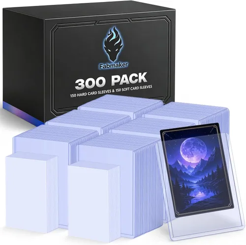 Vista 9 de Fabmaker 150 fundas para tarjetas de plástico duro, 3" x 4" portatarjetas