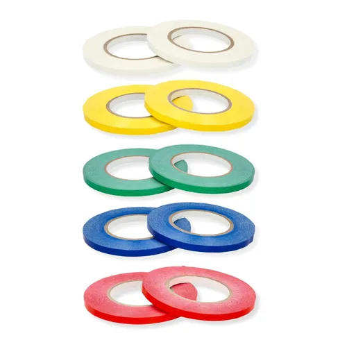 Vista 8 de PackagingSuppliesByMail PSBM Cinta selladora de bolsas de polietileno, azul, 3/8 pulgadas x 180 yardas, paquete de 96, 2.3 mil, cinta selladora