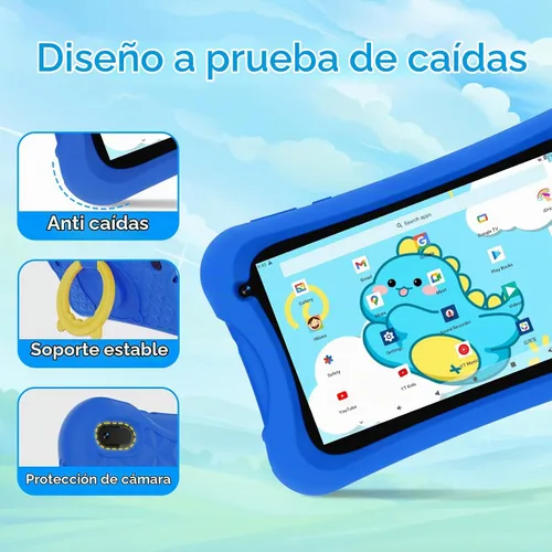 Vista 5 de DigiLand - Tablet para niños de 7 pulgadas, Android 13 GO Learning Tablet para niños de 2 a 12 años, tableta para niños pequeños, 4 GB de RAM