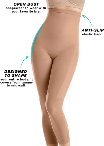 Vista 3 de Leonisa Body de compresión para levantamiento de glúteos y control de abdomen para mujer