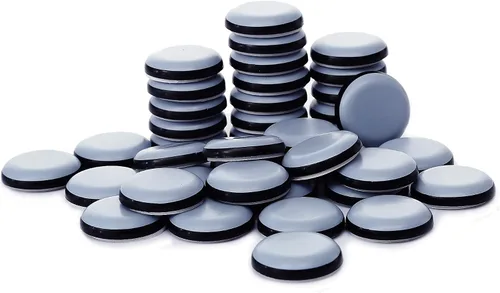Vista 12 de Deslizadores adhesivos para muebles de 1-5/8 pulgadas, silla de horno deslizantes de PTFE en muebles y electrodomésticos de cocina, deslizador fácil
