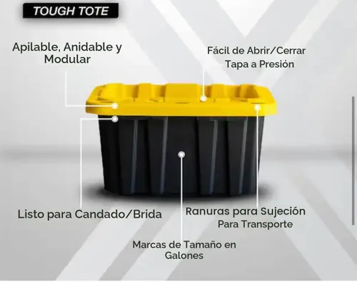 Vista 6 de HDX HDX - Bolsa de almacenamiento de plástico de polipropileno resistente, 27 galones, color negro (paquete de 4)