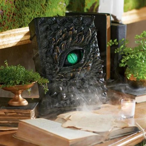 Vista 5 de YANGMEI Escultura única de ojo de diablo, llamativa, delicada, de resina, espeluznante, extraña, estatua de Halloween, 6.1 pulgadas