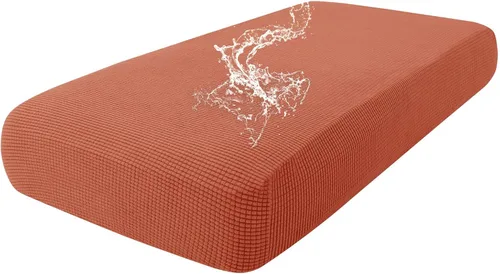 Vista 37 de Fundas impermeables para sofá seccional, fundas de cojín antideslizantes para sofá Ajuste seccional en forma de L, tela jacquard elástica, parte