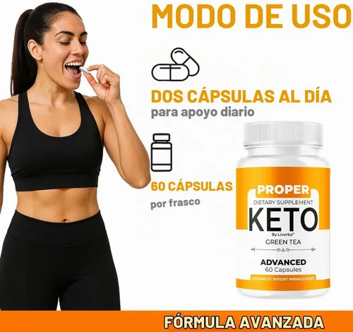 Vista 4 de ProperKeto Cápsulas (2 unidades) Proper Keto - Píldoras Keto oficiales adecuadas de apoyo natural premium, cápsulas de fórmula avanzada ProperKeto