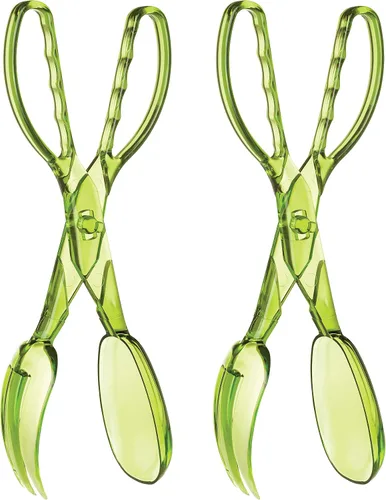 Vista 8 de HIC Harold Import Co HIC Harold Import Co. Pinza para ensalada, con bisagras, 11.5 pulgadas, verde