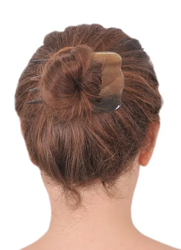 Vista 6 de Marycrafts Horn Buffalo Horn - Horno de 4 puntas, horquilla para el cabello, accesorios para el cabello para mujer