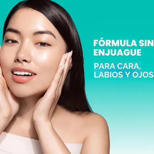 Vista 3 de Garnier Agua micelar con ácido hialurónico, limpiador facial y removedor de maquillaje, hidratante y relleno, para todo tipo de piel, vegano, libre