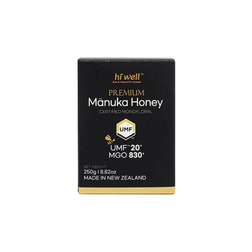 Vista 8 de Hi Well Premium Manuka Miel Certificado Monofloral UMF 20+ MGO 830+ 8.82 oz