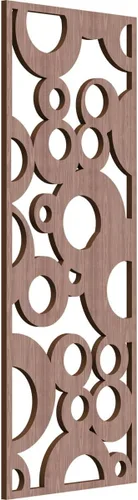 Vista 82 de 9 3/8"W x 24 3/8"H x 1/4"T Farwell Decorativos Paneles de Pared de Madera Calado, Hickory