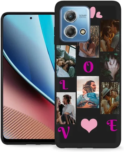 Vista 15 de Funda personalizada para Motorola Moto G Stylus 2020 con nombre de foto, texto y foto, GStylus personalizado -20 funda suave y fina (negro) de 6.4