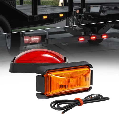 Vista 11 de TRUE MODS Luz de marcador LED ámbar de 2.5 pulgadas con bisel negro [DOT FMVSS 108] [SAE P2PC] [montaje superficial] [impermeable IP67] Luces