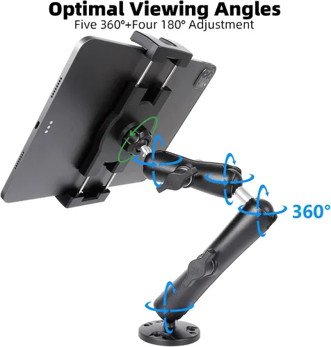 Vista 6 de Soporte para tablet con base de taladro resistente para camión
