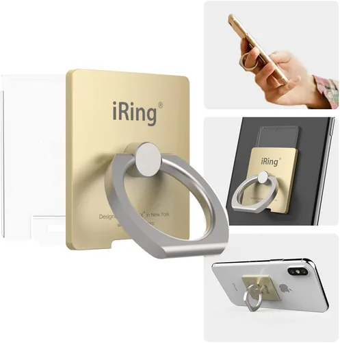 Vista 2 de iRing Link, hecho en Corea, soporte para teléfono compatible con carga inalámbrica, soporte para teléfono celular, soporte para dedo y soporte