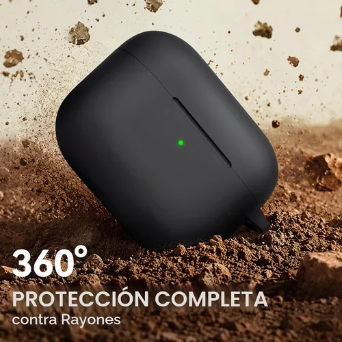 Vista 5 de Funda para AirPods Pro 3 (2025), funda protectora de silicona suave compatible con Estuche Apple AirPods Pro de 3ª generación con kit de limpieza