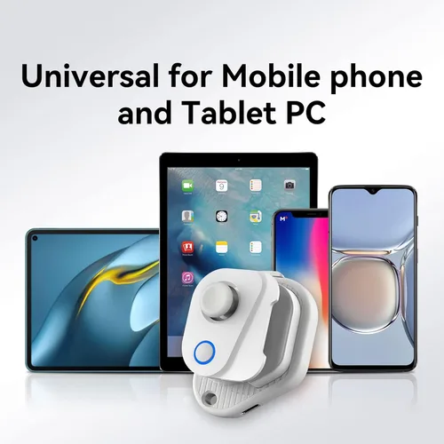 Vista 6 de Heayzoki Controlador de juegos móviles, controlador Bluetooth de joystick de juegos móviles, controlador de juegos Bluetooth unilateral recargable
