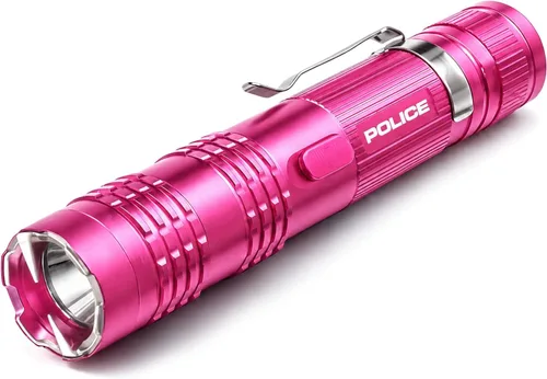 Vista 2 de POLICE Pistola paralizante para defensa personal - M12 Mini recargable de aluminio de alto voltaje con linterna LED, compacta y resistente