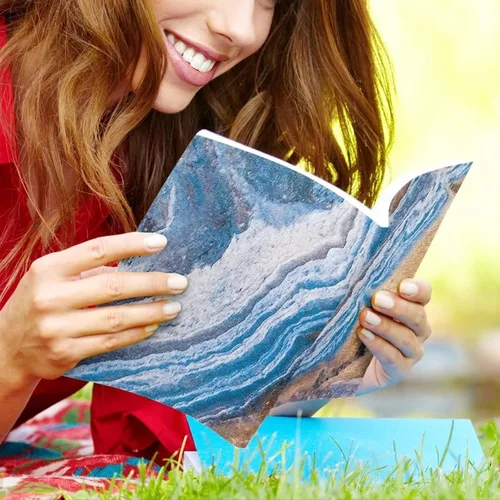 Vista 3 de Cozeyat Fundas de libro a prueba de polvo para amantes de los libros, protector de libro de texto con cinta de 9 x 11 pulgadas, fundas de libro