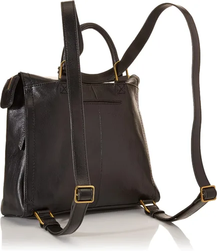 Vista 2 de Fossil Parker - Mochila convertible de cuero para mujer Negro Large - Black