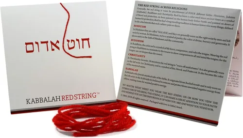 Vista 8 de Pack ORIGINAL del Centro de Kabbalah de Israel, cinta roja de Kabbalah, cinta roja de 60 pulgadas para hasta SIETE pulseras de protección contra