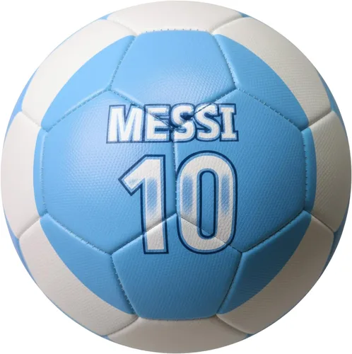 Vista 3 de Icon Sports Balón de fútbol con licencia AFA Messi #10 - Balón de fútbol Argentina azul claro y blanco, tamaños 5, 4 y 2, pelota de recreación