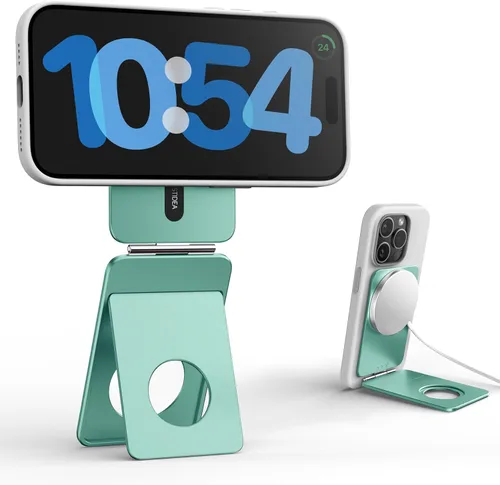 Vista 12 de IST IDEA - Trípode Magsafe para iPhone, aleación de aluminio ligero, ajuste de ángulo e imanes fuertes, trípode compatible con 17/16/15/14/13/12