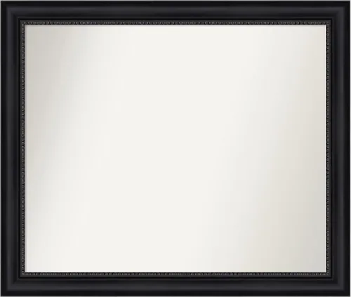 Vista 216 de Amanti Art Espejo personalizado, espejo de baño negro Astor, espejo de pared o espejo de tocador de baño sobre el fregadero (25 x 25 pulgadas)