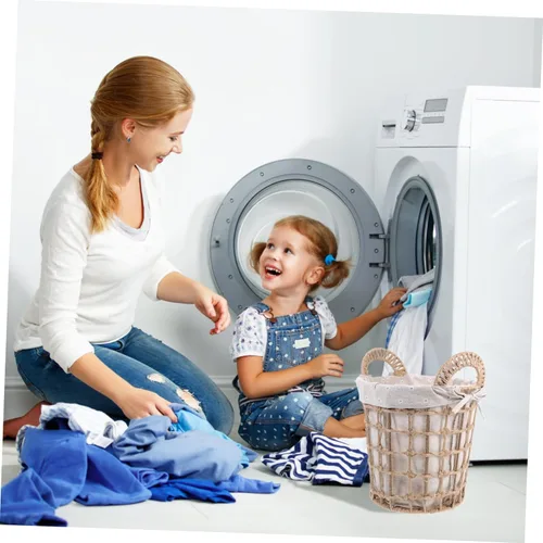 Vista 4 de Zerodeko 1 cesta tejida para ropa sucia, cuerda plegable