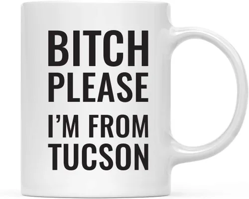 Vista 69 de Andaz Press Taza de café de 11 onzas, regalo de broma, Bitch Please I'm from Alabama, paquete de 1, incluye caja de regalo, divertidas ideas