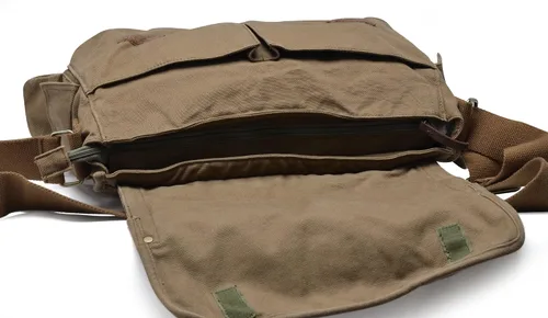 Vista 5 de Gootium Vintage - Bolso bandolera de lona estilo británico