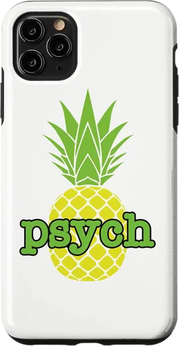 Vista 13 de Funda blanca para iPhone 16 Psych Pineapple Fruit