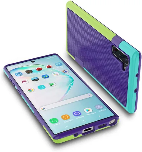 Vista 16 de Jeylly Funda para Galaxy S7, [3 colores] Slim Hybrid Impact Rugged Soft TPU Negro