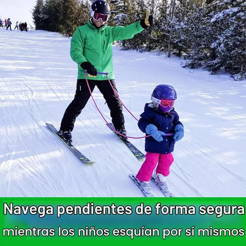 Vista 5 de El conector original para puntas de esquí para niños Azul/Verde - Paquete combinado