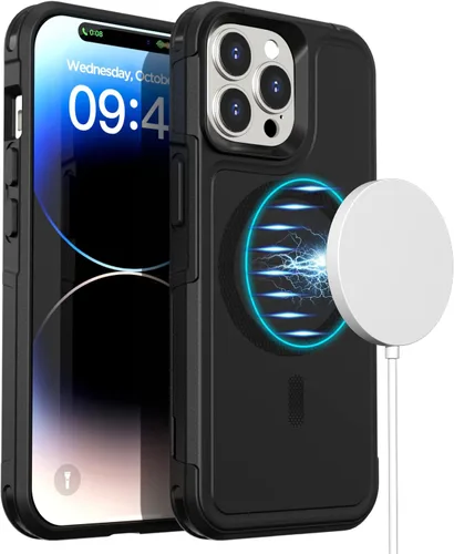 Vista 18 de AICase Funda para iPhone 14 Pro Max (6.7") con Protector de Pantalla de Vidrio, Protección contra Caídas de Servicio Pesado, Cuerpo Completo