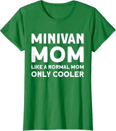 Vista 11 de Minivan Mom Like A Normal Mom Only Cooler Funny Family Car Camiseta, Negro