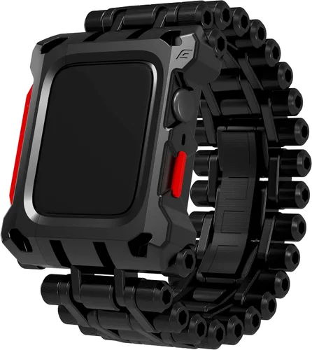 Vista 3 de Element Case Correa de reloj Black Ops para Apple Watch Series 7/8 (1.772 pulgadas), resistente, audazmente única, correa de reloj de metal