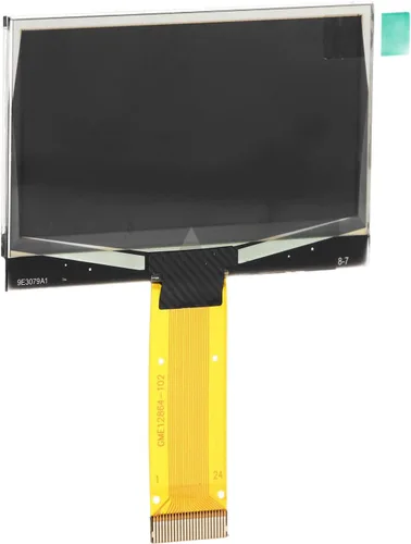 Vista 6 de 1 pantalla LCD SSD1309, construcción de vidrio flexible en línea de 2.42 pulgadas, módulo de pantalla LCD de 128 x 64 SSD1309 autoiluminado