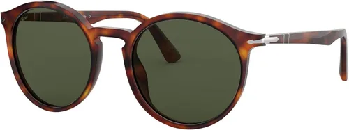 Vista 2 de Persol PO3214S - Gafas de sol redondas, HavanaVerde