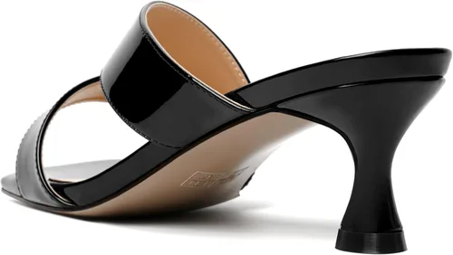 Vista 7 de Sandalias de tacón bajo para mujer, de charol y puntera cuadrada, de 2 pulgadas
