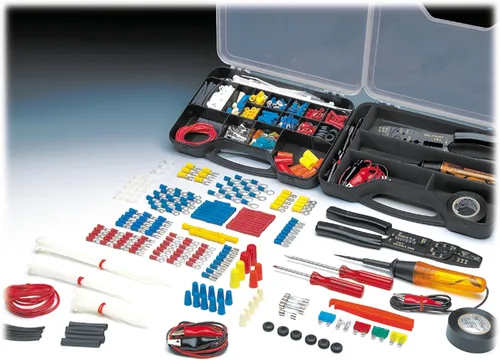 Vista 6 de Performance Tool W5207 Kit de reparación eléctrica multiusos de 285 piezas, color negro