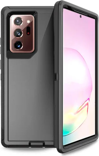 Vista 14 de Funda Anloes para Samsung Galaxy Note 20 5G, funda para teléfono resistente, a prueba de golpes y polvo, 3 en 1 con protector de goma