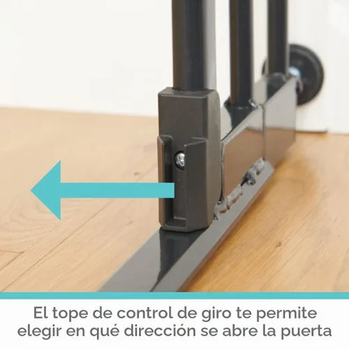 Vista 7 de Toddleroo by North States - Puerta de bebé transparente StepSafe: Puerta de metal para bebés con puerta transparente - Puerta de seguridad ajustable